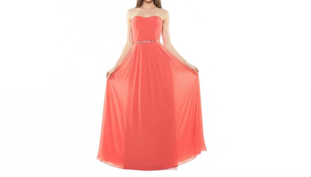 NEW LAST DRESS radiant elegance strapless a-line gown in watermelon